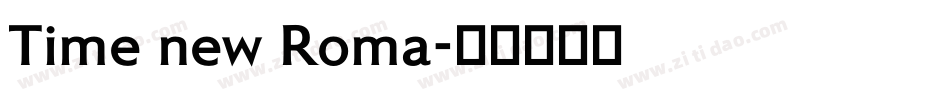 Time new Roma字体转换